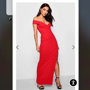 Red Boohoo Gown
